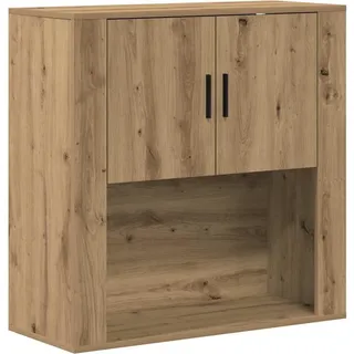 vidaXL Wandschrank mit Tür Artisan-Eiche 80 x 33 x 80 cm Holzwerkstoff - Braun