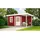 Gartenhaus 4,35 x 2,80 m Rot