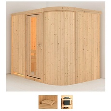 Bild Sauna »Thyra 4«, (Set), ohne Ofen beige