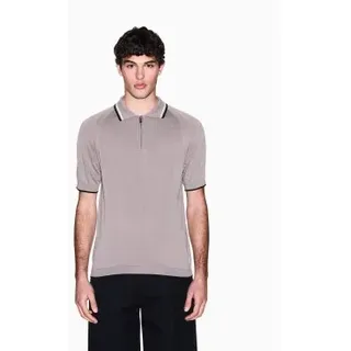 A|X Armani Exchange für Herren. XM001977AF20139U6107 Polo-Strick Driftwood grau (XL), Lässig, Baumwolle, Kurzarm