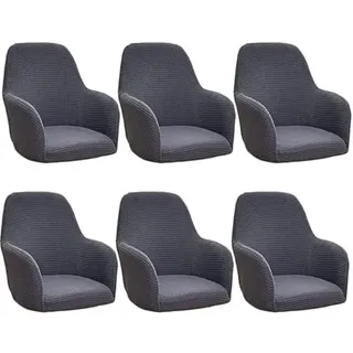 YIJOY Stretch Stuhlhussen-Bezüge Stuhlbezug Mit Armlehne 4/6er Set Esszimmerstuhlbezug Hochlehner Stuhlbezug Schonbezug Stuhl Abdeckung Schonbezug Für Esszimmer, Büro Schutzhülle