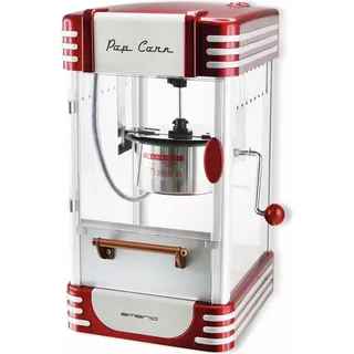 TOP Popcornmaschine POM-120650, Fun Kitchen, Silber, Rot,