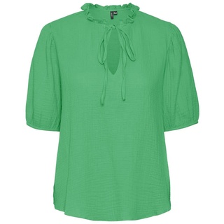 VERO MODA Damen VMNATALI NIA 2/4 Wide TOP WVN Bluse, Bright Green, XS