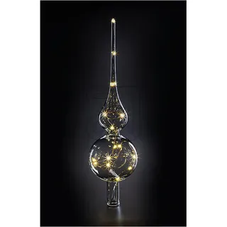 Panasonic LED Christbaumspitz mit Lichterkette klar aus Glas batteriebetrieben