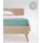 Spannbettlaken Mako-Satin 90 x 200 - 140 x 200 - 180 x 200 cm blau