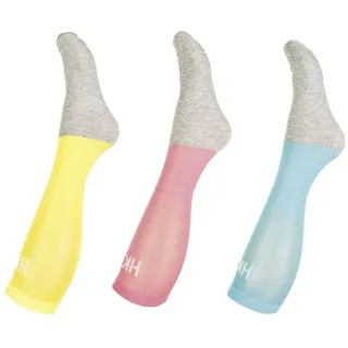 HKM Erwachsene Socken-Microcotton Colour-3er Set1193 gelb/rosa/aqua41/43 Hose, 1193 gelb/Rosa/Aqua, 41/43