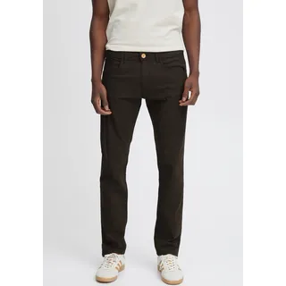 Blend Stoffhose "BHEdford pants" mit Markenlabel, aus Baumwollmischung, Regular Fit, knöchellang, schwarz
