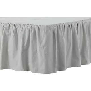 venture home Bettrock Pixy Bed Skirt Cotton romantic – Light Grey / - 200*120