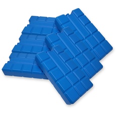 ToCi 6er Set Kühlakku mit je 400 ml | 6 Blaue Kühlelemente für die Kühltasche oder Kühlbox | Kühlakkus wiederverwendbar