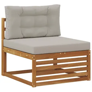 vidaXL Outdoor Mittelsofa Massivholz Akazie Natur - Braun