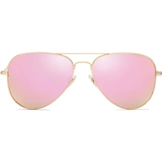 SOJOS Sonnenbrille Herren Damen Polarisiert,Klassisch Sonnenbrillen mit Metallrahmen UV400 SJ1054