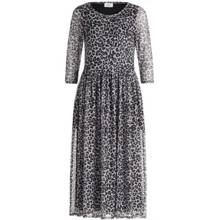 Vera Mont Maxikleid Leoprint Grau/Schwarz 44