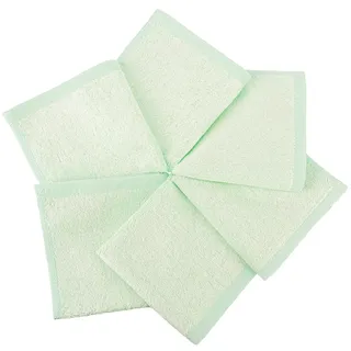 Ko&Pro 100% Bambus Tücher 6er Set 25x25 cm in grün | Mehrzweck-Reinigungstücher für Hochglanz-Küchen, Bad, Haushalt, Küche & Streifenfreie Fenster | Inklusive DIY-Rezeptesammlung