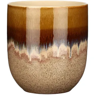 RITUALI DOMESTICI - Cachepot S aus Keramik, 14 x 14 cm, Tiefe 16,3 cm, Kollektion Introterra