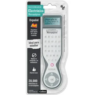 IF Elektronisches Wörterbuch Lesezeichen Einzelsprachdefinitionen - Spanisch, Grau