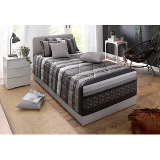 Westfalia Schlafkomfort Polsterbett »"Davos", OTTOs Choice! Topseller« inkl. Bettkasten bei Ausführung mit Matratze, grau