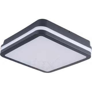 LED Deckenleuchte Wandleuchte IP54 Rund Weiß 18Watt 4000K 230Volt Kunststoff Innen und Außen Wandlampe Deckenlampe - Weiß