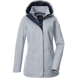 G.I.G.A. DX Damen Jacke/Übergangsjacke Wolloptik mit Kapuze GW 78 WMN JCKT, stahlblau, 40, 43688-000