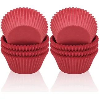 200 Stück Mini Muffins Papierförmchen,Rot Muffinförmchen Papier,Cupcake Förmchen,Rot Muffinförmchen Papier Klein für Backen, Dessert Weihnachten Valentinstag Geburtstag Hochzeit Dekoration