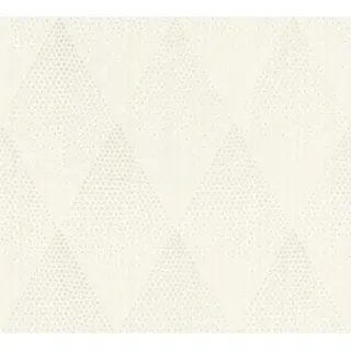 AS-Creation Vliestapete New Walls Punkte Dreieckmuster Glänzend Weiß Silber FSC®