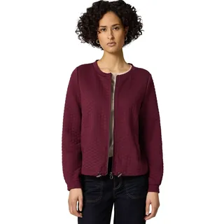 Damen Zipper Jacke mit Struktur