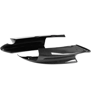 E92 M3 Flaps,E92 M3,E90 Splitter,Frontstoßstange,Paar Frontstoßstangenspoiler Lip Deflector Splitter Passend Für E90 E92 E93 M3 2007-2012Glänzend Schwarz (Kohlefaser-Optik)