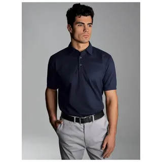 Poloshirt TRIGEMA "TRIGEMA Business-Poloshirt", Herren, Gr. M, blau (navy), Piqué, 100% Baumwolle, Basic, lang, ohne Ausschnitt, Shirts Poloshirt