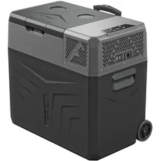 Yolco BCX50 Carbon Elektrische Kompressor-Kühlbox, App Steuerung per Bluetooth, 12/24 V und 230 V, für Auto, LKW, Boot, Camping Kühlschrank, Grau