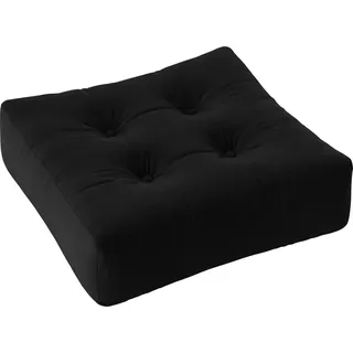 Karup More Pouf Baumwolle/Polyester 70 x 22 x 70 cm Dunkelgrau