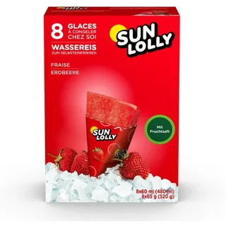 SPECIALS SUN LOLLY Wassereis Erdbeere 8x 60,0 ml