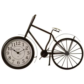 Atmosphera Créateur d'intérieur Tischuhr Vintage Fahrrad schwarz/weiß