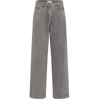 Regular-fit-Jeans SOAKED IN LUXURY "Damen Jeans SLNinnia", Damen, Gr. M, N-Gr, grau (light grau denim), Obermaterial: 100% Baumwolle CO., Jeans Regular-fit-Jeans