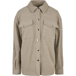URBAN CLASSICS Hemdbluse Ladies Classic Overshirt Beige M