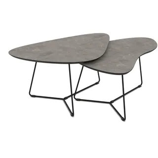 Hela Couchtisch Pisa Schwarz Metall 87 x 43 x 59 cm