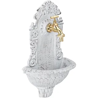 Relaxdays Wandbrunnen antik