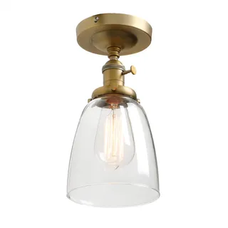 Phansthy Vintage Deckenleuchte Glocken klarglas Pendelleuchte Modernes Deckenlampe industrie Pendellampe Hängeleuchte Vintage Hängelampe Loft-Pendelleuchte in Landstil (antike Farbe)