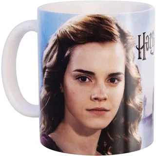 Elbenwald Harry Potter Tasse Hermine Granger Portrait Rundumdruck 300 ml Keramik blau