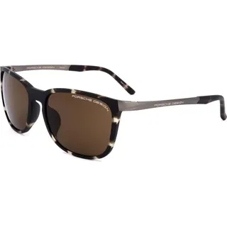 Porsche Design P8673 Havana 57/18/140 Herren Sonnenbrillen - Schwarz