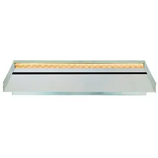 HEISSNER Wasserfall Edelstahl 30 cm mit LED-Licht