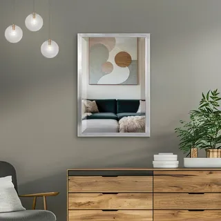 Head West 8020 Wandspiegel, Edelstahl, Silber, 30" L x 24" W