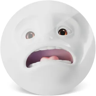 FIFTYEIGHT PRODUCTS / Topfuntersetzer „Schockiert“ (Ø 18,8 cm, weiß, Made in Germany)