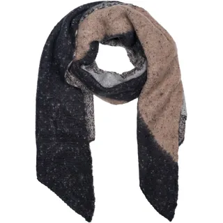styleBREAKER XXL-Schal "Asymmetrischer Web Schal 3-Farbig" 1 Stk., schwarz, grau, taupe