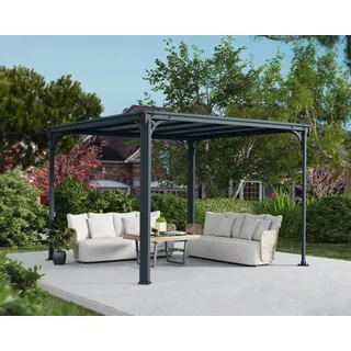 CANOPIA Gartenpavillon Milano 3,09 x 3,09 m Grau