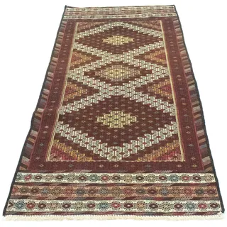 morgenland Wollteppich »Kelim Afghan Teppich handgewebt braun«, rechteckig, 4 mm Höhe, Kurzflor morgenland Braun B: 75 cm   1 St.