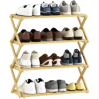 Homcom Schuhregal 60 x 67 x 29 cm beige / beige