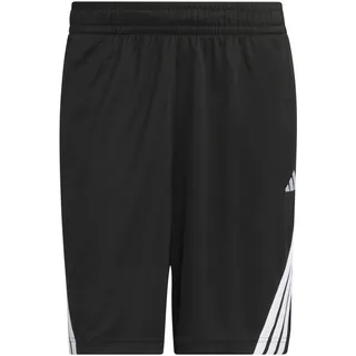 adidas Men's Legends 3-Stripes Basketball Shorts, Black/White, XS 9 inch