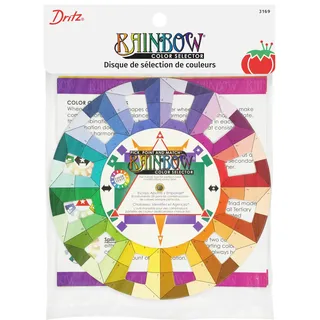 Dritz 86795 Rainbow Color Wheel Selector for Coordinating Colors, 1 Count Farbauswahl, multi, 1 PACK