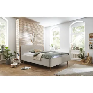 Meise Möbel meise.möbel Polsterbett »Mattis« Topseller, wahlweise mit Bettkasten, beige,