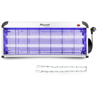 Aspectek Anti-Mückenlampe 40W UV insektenvernichter elektrisch, Schädlingsbekämpfer Gegen Lebensmittelmotten,Speisemotten, Küchenmotten, Mücken,fliegende Insekten in Küche,Garten, Chemiefrei