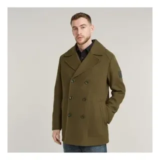 G-Star für Herren. D25402-D445-C744 Grüner Wollmantel (XL), Lässig, Nachhaltig, Recycelte Wolle